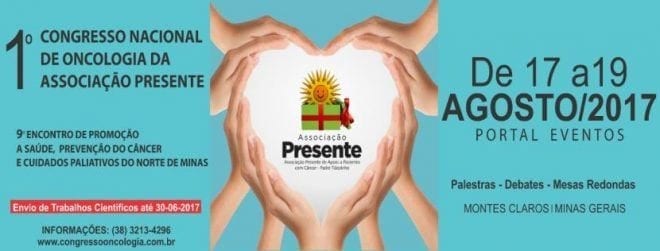 Prazo para submissão de trabalhos científicos no 1° Congresso Nacional de Oncologia da Associação Presente está terminando