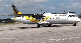 A aeronave turbo-hélice modelo ATR-72