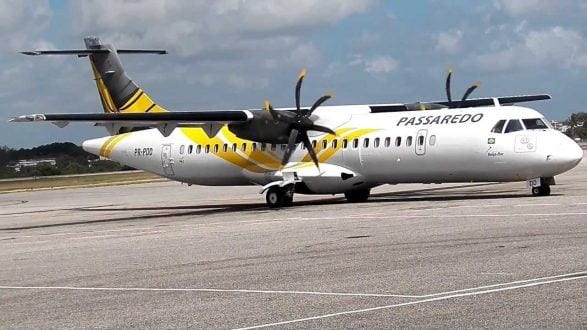 A aeronave turbo-hélice modelo ATR-72