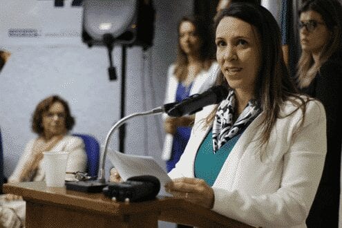 A presidente da Companhia de Desenvolvimento dos Vales do São Francisco e do Parnaíba (Codevasf), Kênia Marcelino