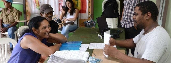 Cadastramento para regularização de título de propriedade