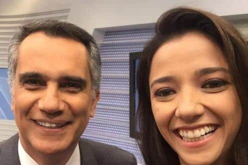 Apresentadora do Globo Esporte, Maíra Lemos foi uma das que prestaram homenagens ao apresentador