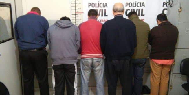 Suspeitos foram presos em operação realizada pela Polícia Civil