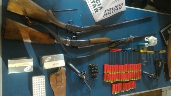 Materiais apreendidos na Operação
