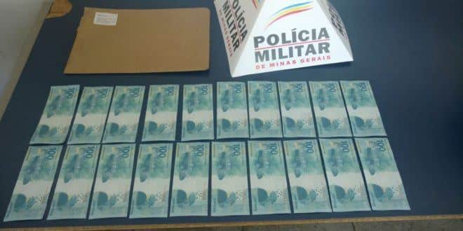 Montes Claros - Polícia Militar faz apreensão de notas falsas no bairro São Judas