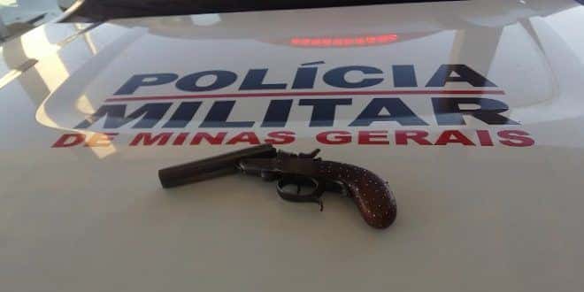 Arma de fogo apreendida - Fot: PMMG