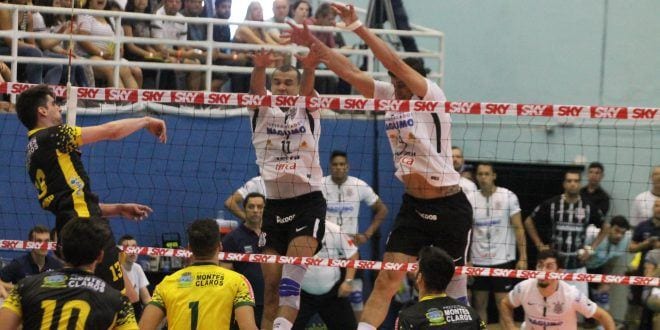 Vôlei - No tie-break, Montes Claros Vôlei deixa vitória escapar em Guarulhos - Foto:July Stanzioni