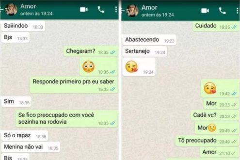 Namorado de jovem morta após dar carona pediu para ela tomar cuidado