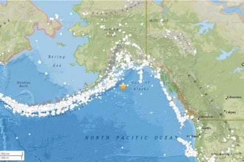 Tremor de magnitude 8,2 atinge o litoral do Alasca