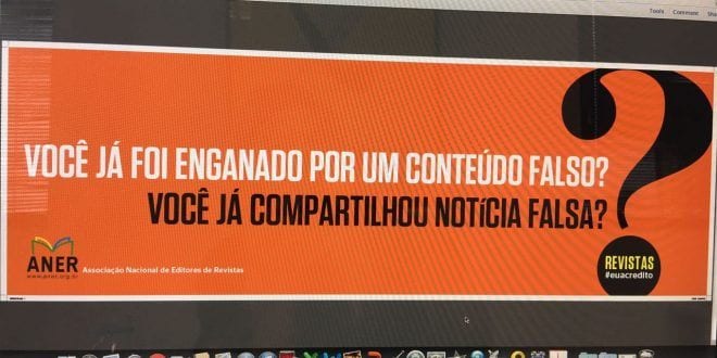 ANER lança campanha de combate às notícias falsas