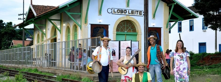 Biblioteca Cônego Luís Vieira da Silva na antiga estação ferroviária de Lobo Leite