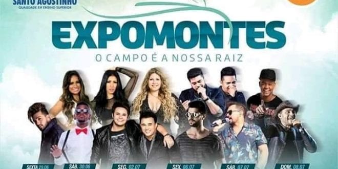 Expomontes 2018, uma programação de shows para superar todas as outras