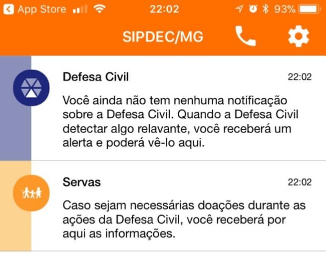 O app está disponível para download gratuito