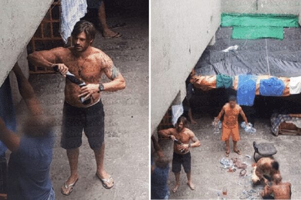 Imagens mostram ator Dado Dolabella na prisão
