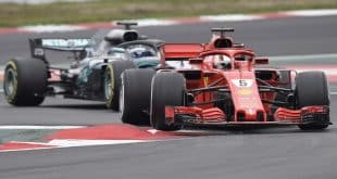 Quem se adaptou melhor foi o alemão Sebastian Vettel, da Ferrari, o mais rápido do dia no Circuito da Catalunha