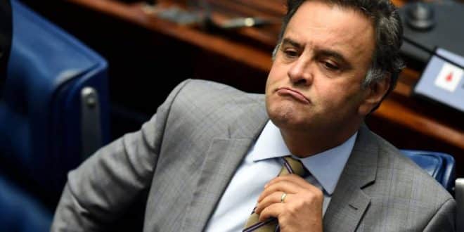 Aécio Neves é investigado sob a suspeita de ter recebido R$ 50 milhões em propinas da Odebrecht e da Andrade Gutierrez
