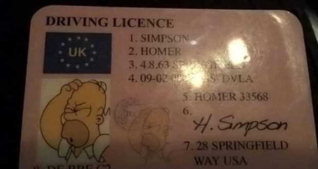 Motorista dirigiu com informações do protagonista do seriado "Simpsons"