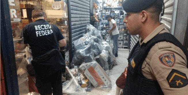 Receita Federal em Montes Claros realiza operação no centro da cidade