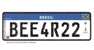 Novo modelo de placa veicular será válido a partir de setembro