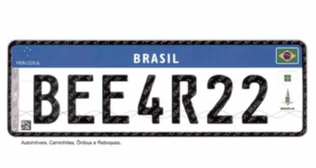 Novo modelo de placa veicular será válido a partir de setembro
