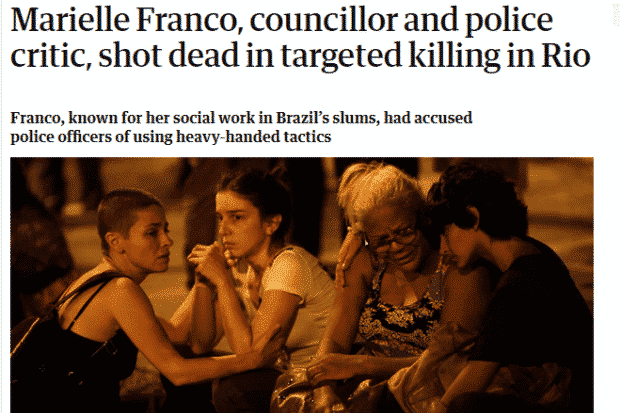The Guardian foi um dos jornais a falar sobre a morte