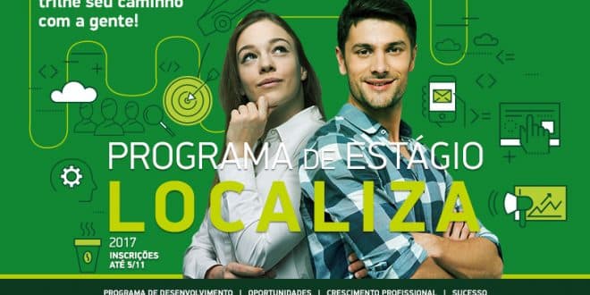 Localiza abre inscrições para o Programa de Estágio 2018
