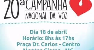 Semana Nacional da Voz tem programação extensa em Montes Claros