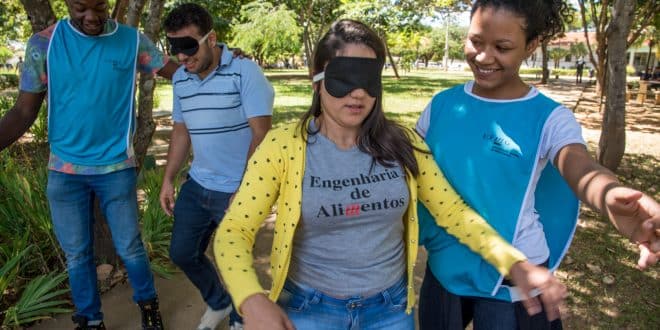 Uma das oficinas traz o tema da inclusão de pessoas com deficiência - Foto: Amanda Lelis