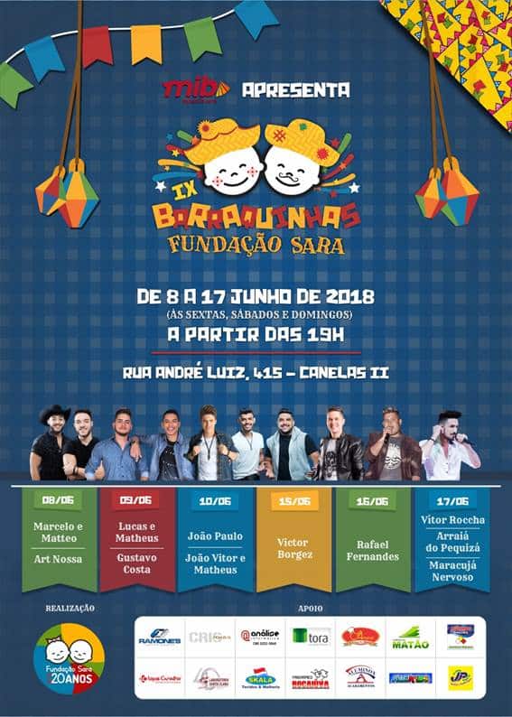 Começam nesta sexta-feira as Barraquinhas da Fundação Sara em Montes Claros