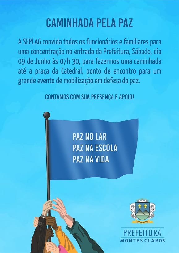 Em Montes Claros, passeata dará início em favor da paz