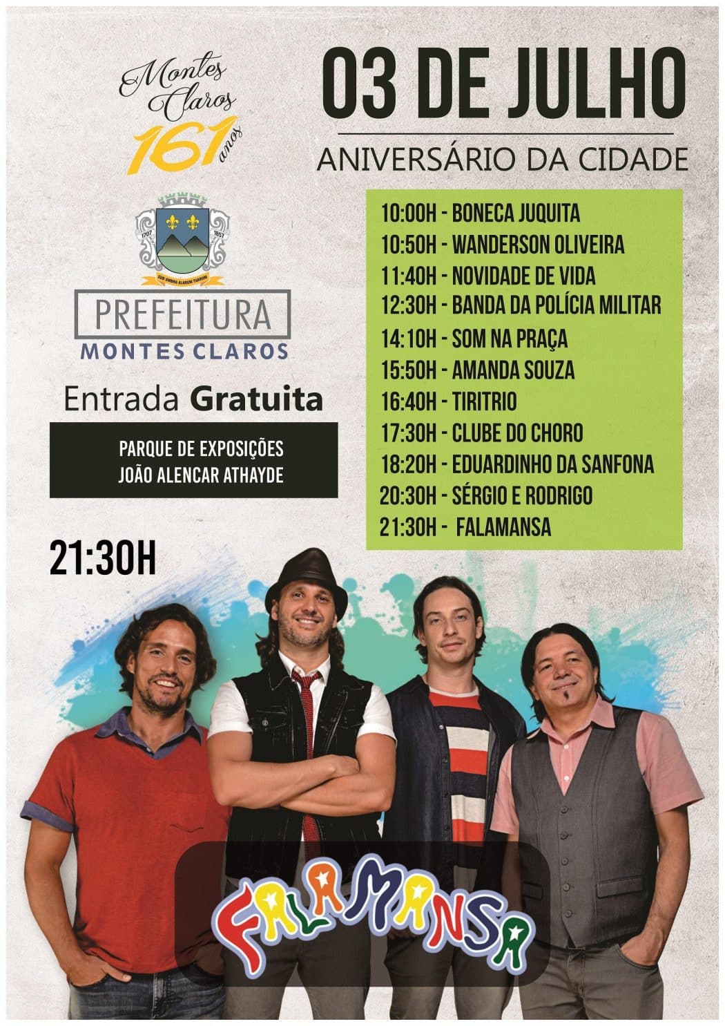 Aniversário de Montes Claros, confira a programação