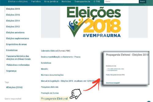 Eleições 2018 - TRE-MG disponibiliza versão 2018 do 'Denúncia on Line' para fiscalizar propaganda eleitoral