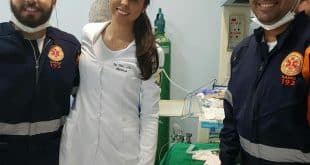 A equipe do SAMU, formada pelo técnico em enfermagem Getúlio Teixeira, o condutor socorrista Arlindo Alves e a médica Ana Flávia realizaram o parto do bebê, que nasceu com 620 gramas.