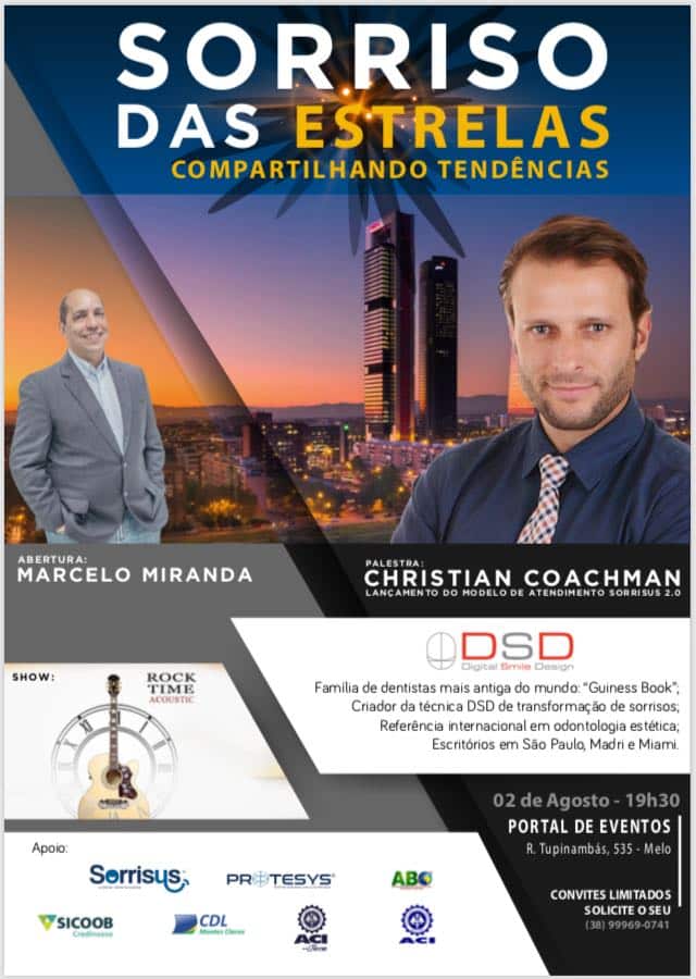 Christian Coachman fará palestra sobre o DSD – Digital Smile Design, em Montes Claros