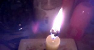 O incêndio começou após o morador esquecer uma vela acesa no local.