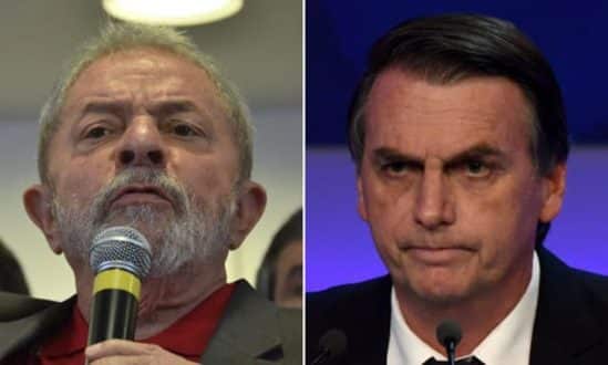O deputado federal Jair Bolsonaro aparece em segundo, com 19% das intenções de votos, seguido de Marina Silva (8%), Geraldo Alckmin (6%) e Ciro Gomes (5%)
