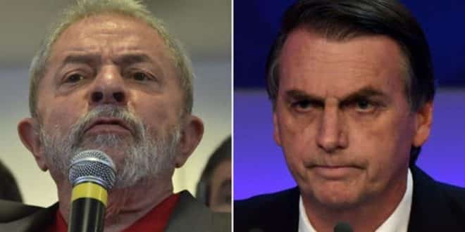 O deputado federal Jair Bolsonaro aparece em segundo, com 19% das intenções de votos, seguido de Marina Silva (8%), Geraldo Alckmin (6%) e Ciro Gomes (5%)