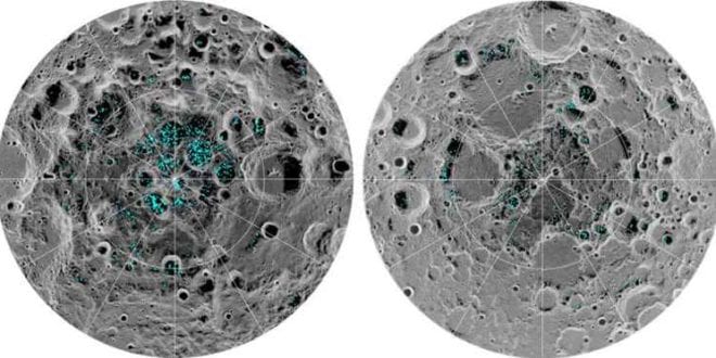 Nasa descobre que a lua tem dois depósitos de gelo