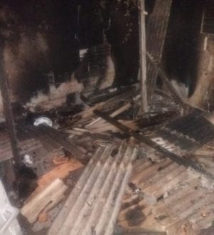 Morador sofre queimaduras de 1º e 2º graus após quarto de casa pegar fogo em Montes Claros
