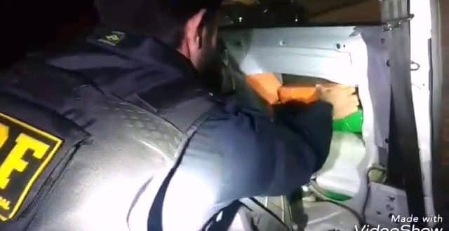 PRF prende na BR 381, casal que transportava drogas com destino à Montes Claros