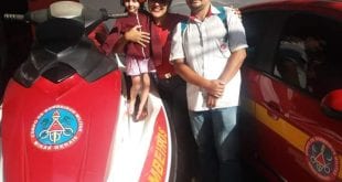Em Montes Claros, menina resgatada em acidente faz visita ao quartel de Bombeiros - Foto: CBMMG