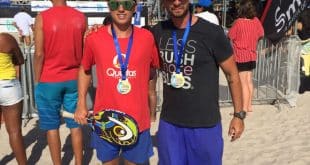 De vermelho João Pedro Souza e de preto Luiz Basile, respectivos vice-líder e líder do ranking nacional / Crédito: Divulgação
