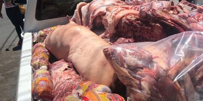 Operação vistoriou casas de carnes em Montes Claros — Foto: Vigilância Sanitária de Montes Claros/Divulgação