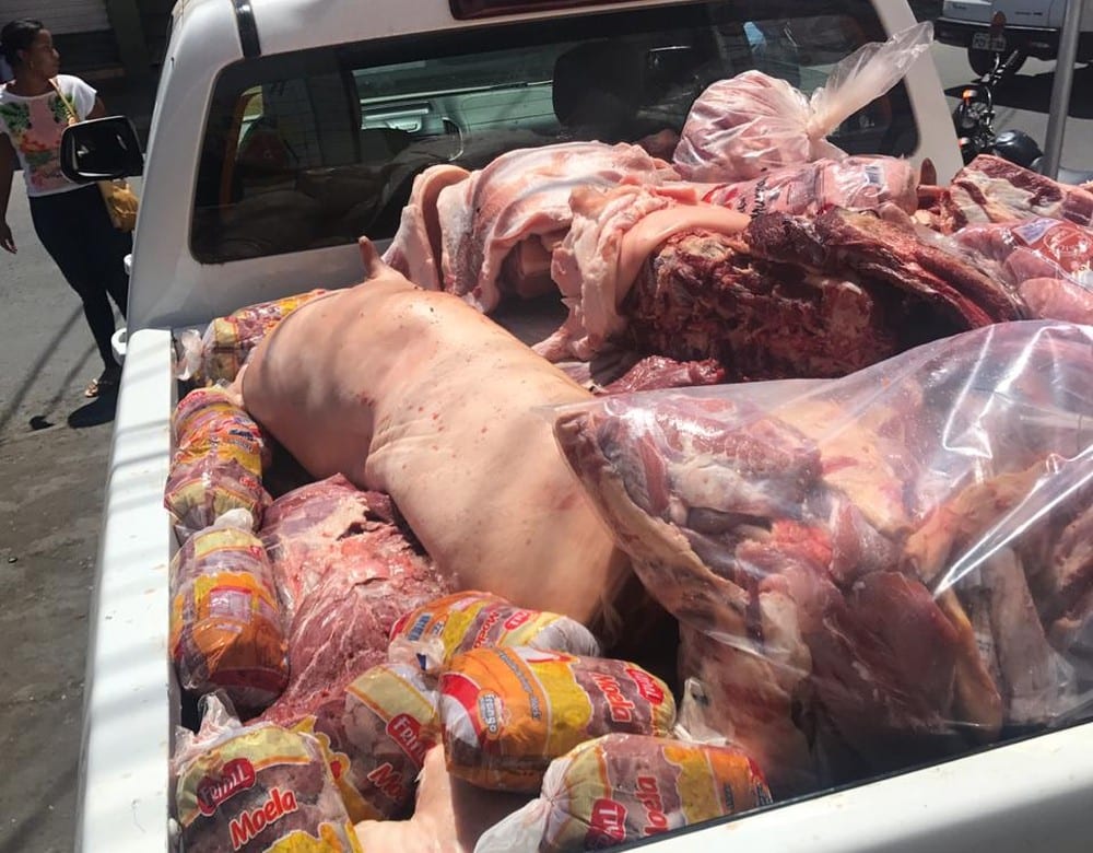 Operação vistoriou casas de carnes em Montes Claros — Foto: Vigilância Sanitária de Montes Claros/Divulgação