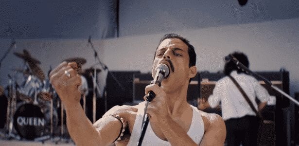 Rami Malek como Freddie Mercury em "Bohemian Rhapsody"