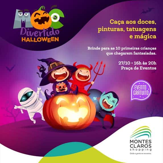 Moc Divertido Halloween no Montes Claros Shopping