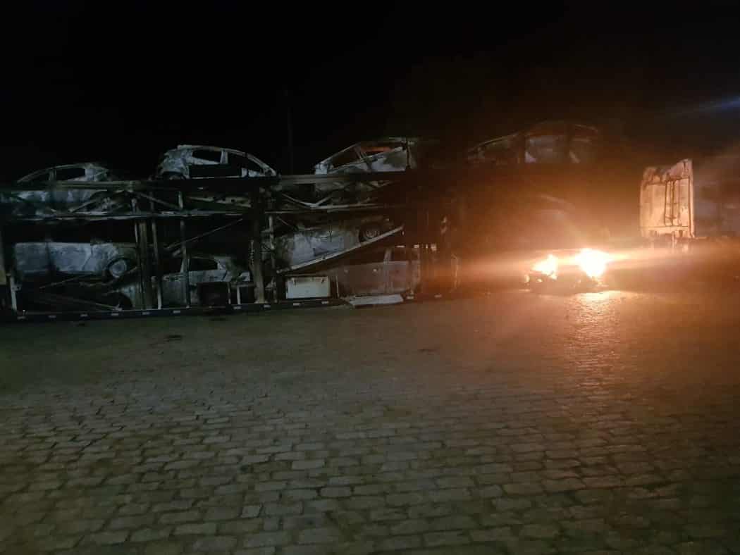 Cegonheiras pegam fogo no Norte de Minas Gerais