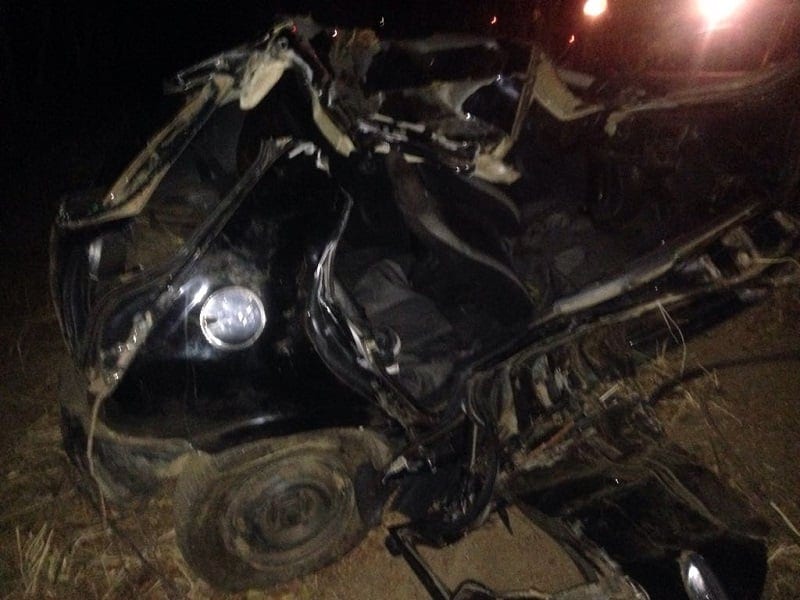 Acidente em Rubelita deixa três feridos e um morto na madrugada deste domingo