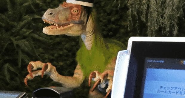 Hotel no Japão tem dinossauros robôs como recepcionistas
