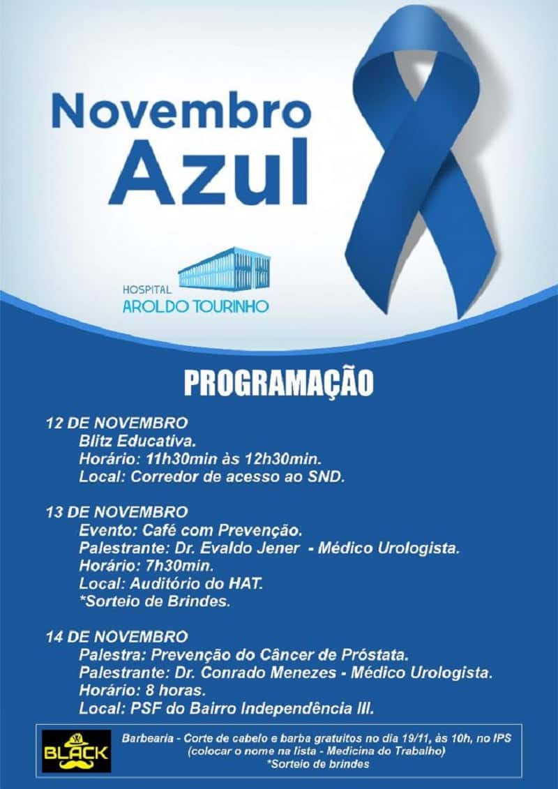 Campanha do novembro azul é realizada pelo Hospital Aroldo Tourinho          